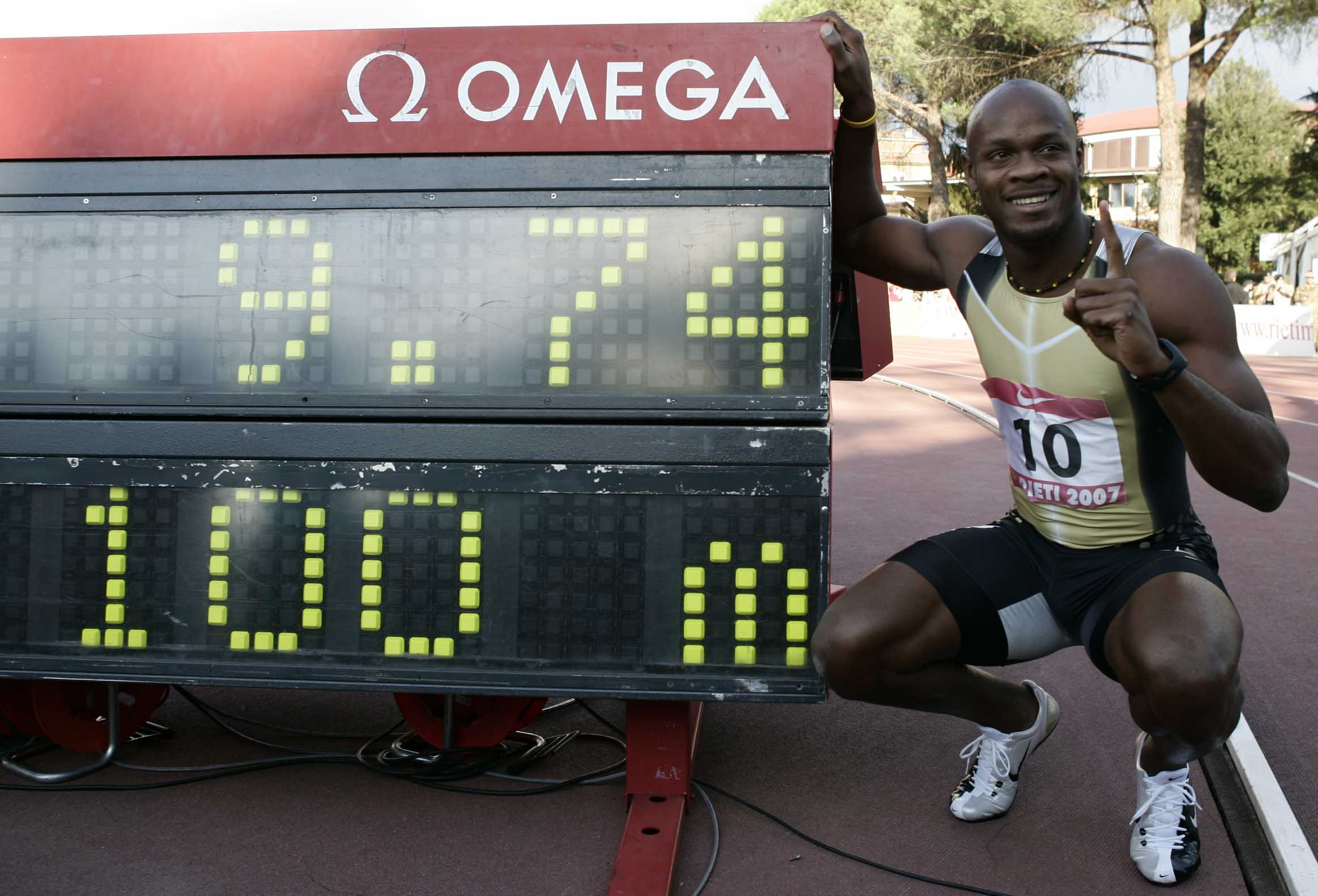 Asafa powell 974 world record